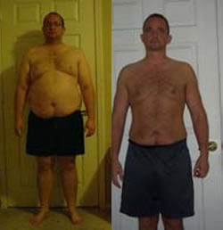 men's weight loss Before and After