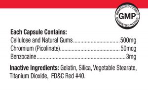 CellPress Supplement Nutritional Label NRMWL