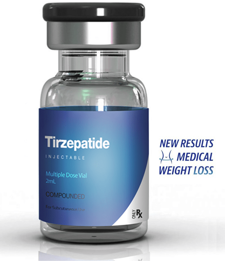 Tirzepatide weight loss injection vial from New Results Medical Weight Loss Scottsdale & Mesa AZ